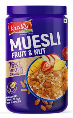 KWALITY Muesli Fruit, Nut & Seeds 900g Jar | 1 Count