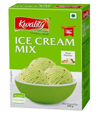 KWALITY Pista Ice Cream Mix 100g, Quick, Easy, and Delicious