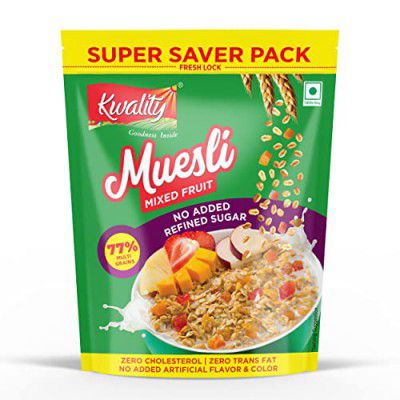 Kwality RCB Muesli Mixed Fruit Super Saver Pack 700g | Mixed Fruit | Zero Cholesterol & Trans Fat (RCB)