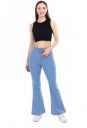 Kwantico Women Boot-Leg High Rise Blue Jeans...