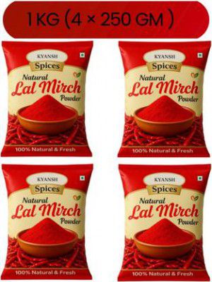 Kyansh Premium Red Chilli Powder (4 x 250 g)
