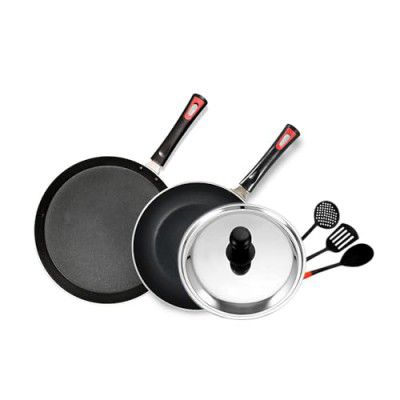 Kyyte Non-Stick Alpha Happy Combo Set of 6 Pcs.