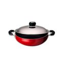 kyyte Non-Stick Alpha Kadai 24 cm/2.5 Liters with SS Lid....