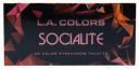 L.A. COLORS 20 Color Eyeshadow Palette, Socialite, 22 g...