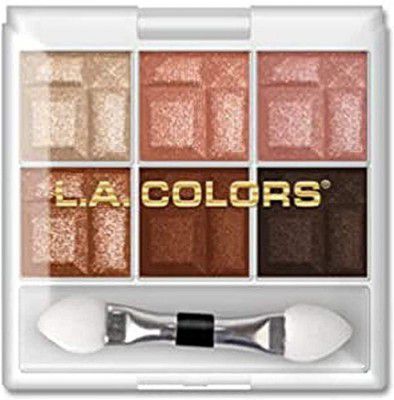 L.A Colors 6 Color Eyeshadow Palette, Earthy, 4g
