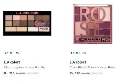 L.A Colors Beauty Product up to 80% off