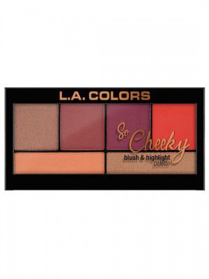 L.A. Colors So Cheeky Hot And Spicy Blush And Highlight Palette 22gm