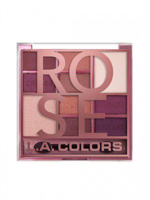 L.A colorsColor Block 10 Color Eyeshadow Palette - Rose