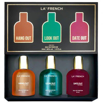 La French Eau De Parfum Aquatic and Citrus Perfume Gift Set of 3