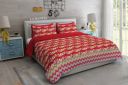 LA MANTTA 160 TC Microfiber Double Floral Flat Bedsheet  (Pack of 1, Multicolor)...