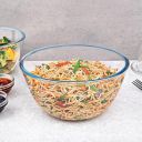 La Opala Cook Serve Store 100% Borosilicate Glass Bakeware & Serveware | Mixing Bowl, Round 750 ml | for Baking & Serving | Microwave & Oven Proof | Dishwasher & Freezer Proof | Durable | Transparent...