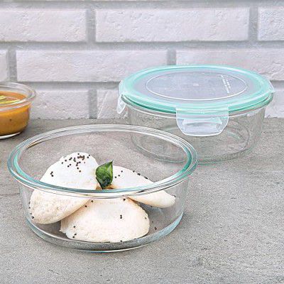 La Opala Cook Serve Store 100% Borosilicate Glass Storage Container | Transparent
