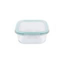 La Opala, Cook Serve Store, Borosilicate Storage Container, Clip N Store with Snap Lid Square 320 ml, 1 pc, Transparent...