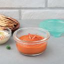 La Opala, Cook Serve Store, Borosilicate Storage Container, Mini Round with Lid 235 ml, 1 pc, Transparent...