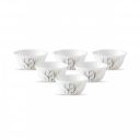 La Opala Diva, Ivory Collection, Opal Glass Vegetable Bowl Set 6 pcs...