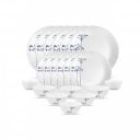La Opala Novo Collection Opal Glass Crockery | Dinner Set 20 pcs Aqua Spray...