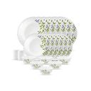 La Opala, Novo Collection, Opal Glass Dinner Set 20 pcs, Lush Greens, White...