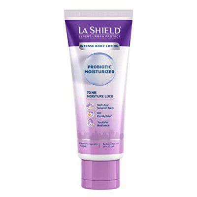 La Shield Probiotic Moisturizing lotion | Intense Body Lotion | 72 HR Hydration | Soft & Supple skin |For Dry Skin, Normal Skin, Oily Skin & Sensitive Skin |Quick Absorption I Repairs UV Damage | Derm