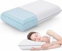 LA VERNE Cooling Gel Infused Pincore Technology Breathable Memory Foam Pillow with 3S Rebound| Cool Gel Cervical Support for Neck & Shoulder Relief (1, White, Queen (U.K. Standard))...