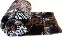 LA VERNE Self Design Double Mink Blanket for Heavy Winter  (Woollen Blend, Brown)...