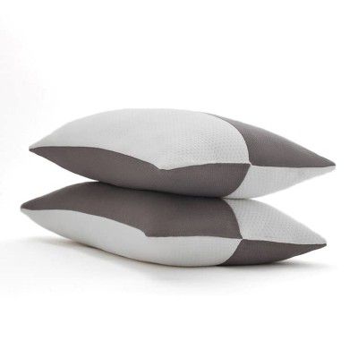 LA VERNE Virgin Microfibre Blown Technology Filled Luxurious Anti Bacterial Cloth Sleeping Pillow Pack of 2 (27X16 Inch) (Multi)