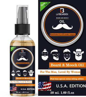 labeardex Beard Oil United States Of America Edition For Classy Beard Look Hair Oil (50 ml)