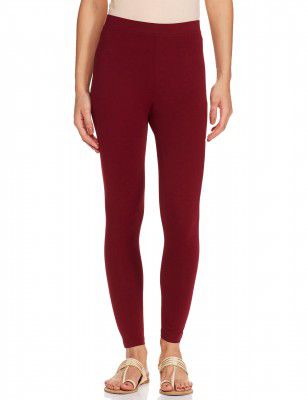 LABEL PUNYA Women's Stretchable Cotton Lycra Ankle Length Leggings | Regular Fit | Breathable