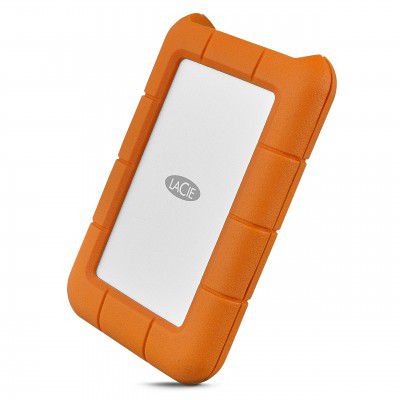 LaCie Rugged USB-C 5TB Portable External Hard Drive – USB 3 (STFR5000800)