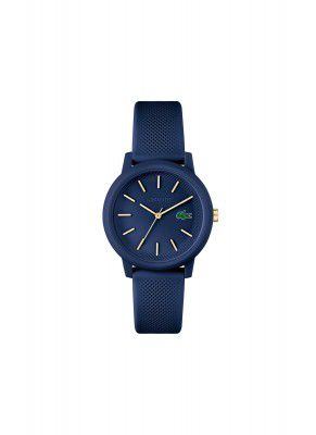 Lacoste 12.12 Ladies Qtz Basic Blue Round Dial Women's Watch|Blue Silicone Material|Multi Color Band - 2001271