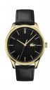 Lacoste Vienna Qtz Basic Black Round Dial Men's Watch|Black Leather Material|Black Color Band - 2011102...
