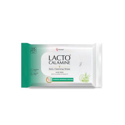 Lacto Calamine Daily Cleansing Facial Wipes | 25 Wipes |