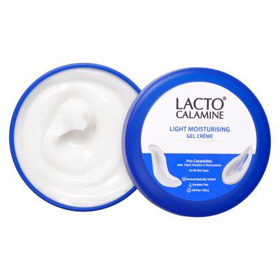 Lacto Calamine Light Moisturising Gel Crème | Pro Ceramides, Niacinamide & Triple Vitamins | 150G
