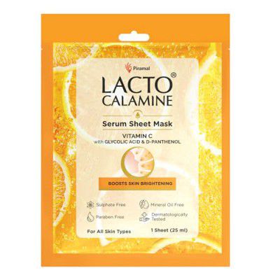 Lacto Calamine Vitamin C Face Sheet Mask ,30g