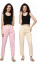 LADYWILLINGTON Womens Track Pant Lower Fully Stretchable Free Size Cotton Printed Payjama...