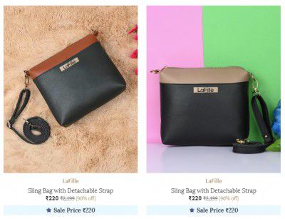 LAFILLE Women's Handbags at 80% off