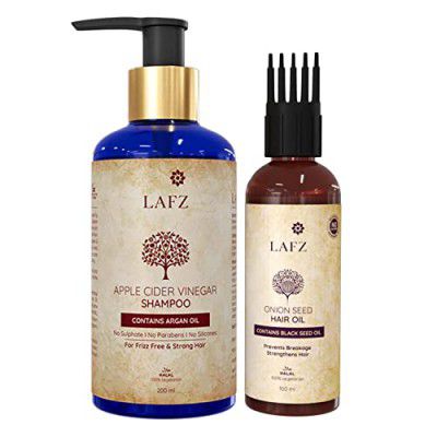 LAFZ Hair Care Combo With Apple Cider Vinegar Shampoo & Onion Hair Oil