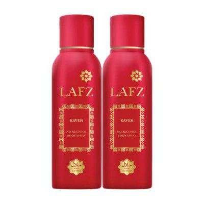 LAFZ No Alcohol Deodorant Body Spray For Men & Women, Combos (Kaveh Pack of 2)