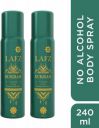 LAFZ Sukran, No Alcohol No Gas, Premium Body Spray - For Men  (240 ml, Pack of 2)...