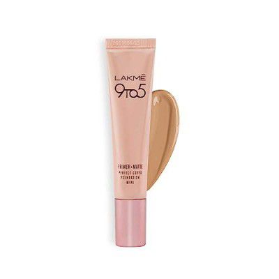 LAKMÉ 9-5 P+M Fdn Medium Coverage Liquid Natural Warm Cream - 15Ml