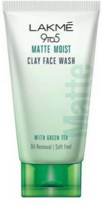 Lakmé 9to5 Matte Moist Clay Facewash, Refreshed Matte Looking Skin Face Wash (100 g)