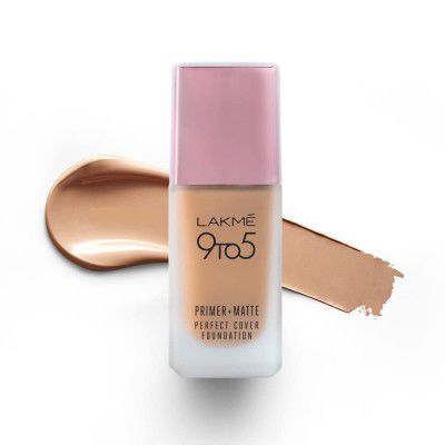 Lakmé 9To5 Primer + Matte Perfect Cover Foundation, N200 Neutral Nude, 25 ml