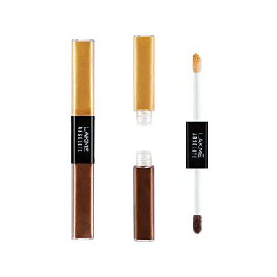 LAKMÉ Absolute Explore Shimmery Liquid Eye Shadow Powder Blackstar Gold & Karat Gold
