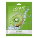LAKMÉ Blush & Glow Kiwi Sheet Mask - 25 ml...