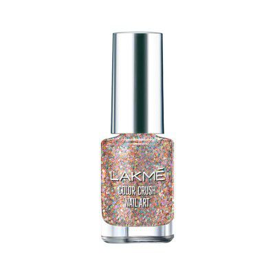 LAKMÉ Color Crush Nail Art T2, Multicolor, 6 Ml,Shimmery Finish