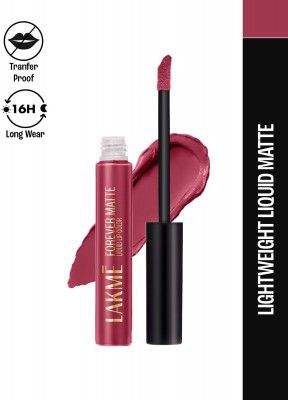 Lakmé Forever Matte Liquid Lip Colour - (Pink Glam, 5.6 ml)