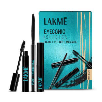 Lakme Eyeconic Regime Kit- Kajal | Mascara| Eyeliner, 13.35 ml
