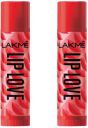 Lakmé Lip Love Cherry (Pack of: 2, 9 g)...