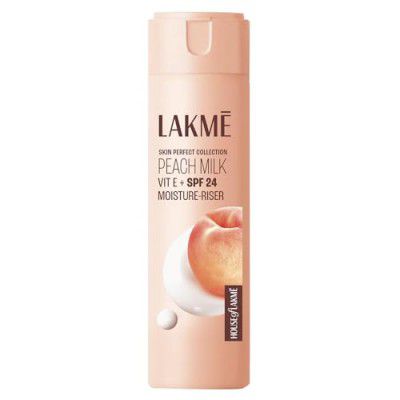 LAKMÉ Peach Milk Ceramide Lotion Moisturizer with SPF 24 & Hyaluronic for Intense Moisturizing & Skin Protection from UVA/B Rays|With Skin Conditioner| For Dry Skin, Normal Skin & Sensitive Skin 120ml