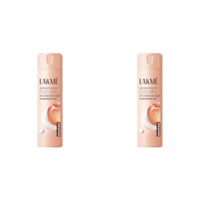 LAKMÉ Peach Milk Face Cream Moisturizer 120 Ml, Daily Lightweight Lotion (Pack Of 2)