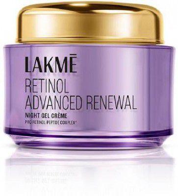 Lakmé Retinol Advanced Renewal Night Gel Creme Pro-Retinol Peptide Complex - 50 g